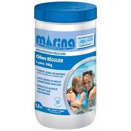 Marina Désinfection Régulière - Galets de Chlore régulier 1,2kg
