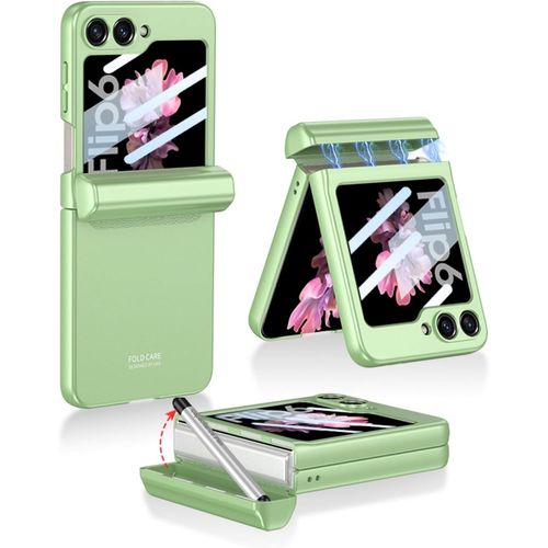 Galaxy Z Flip 6 Avec Stylet Et Fente, Film Protecteur Intégré Et Charnière Pliable, Étui De Protection Pour Samsung Galaxy Z Flip 6 5g-Menthe[L1934]