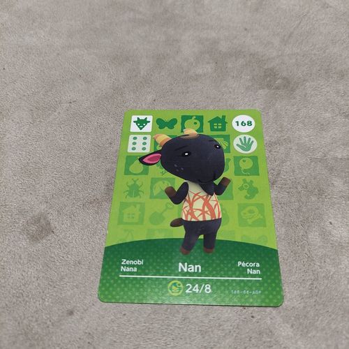 Carte Nfc Animal Crossing Amibo Nintendo 3ds Xl Nan 168