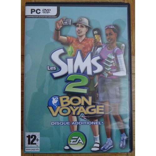 Cd-Rom Pour Pc Les Sims 2 « Bon Voyage (Extension) 2007 Avec Notice En Français