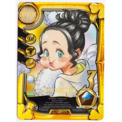 Carte Du Manga Black Clover: Charmy (Tabata Yûki) - Kaze Editions / Canal Bd