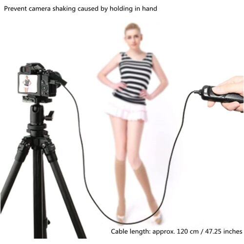 Pixel Télécommande Filaire Déclencheur  RC201-E3 Compatible avec R6, RP, 850D, 90D, 80D, 750D, 2000D, 1200D, M6 / Fujifilm XT3, XT4, XT30, GFX100, GFX50SII/ Olympus Om-1, E-M1X, EM1-2, EM1-3