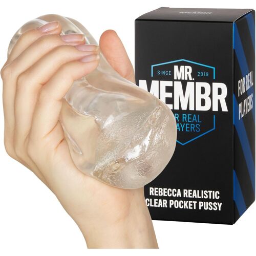 Mr.Membr Realiste Vaginette Masturbeuse Homme-Pocket Pussy Masturbateur Pour Homme-Vaginette Ultra Réaliste-Masturbeuse Homme Realiste-Sex Toys Realiste Masturbateur Homme-Transparent