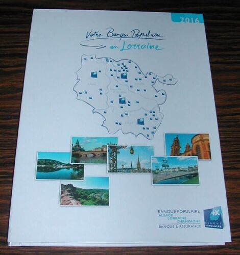 Agenda 2016 Diary Banque Populaire Lorraine Champagne France