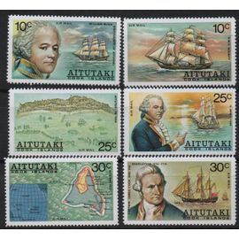 Aitutaki ( Australie ) Timbres  Histoire De L' Île ,: Le Bounty ,
