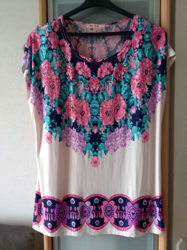 Tunique Neuve Taille 44-46 Multicolore