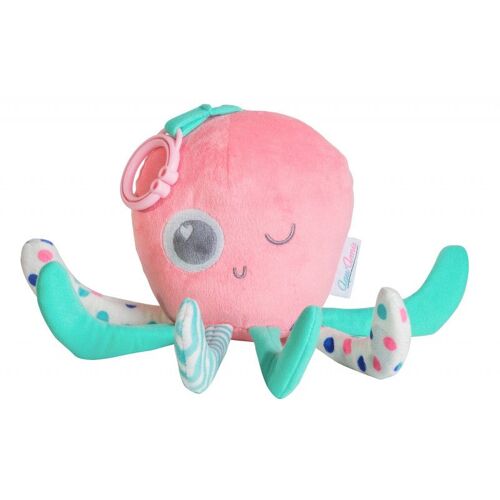 Peluche Veilleuse Sans Pile Phosphorescente - Lotus L'octopus - 25cm
