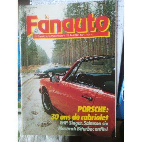 Le Fanauto 175 De 1983 Maserati Biturbo,Bmw 323i,Peugeot 403 Cab,Bugatti 57c,Cord 812,Porsche 911 Sc Cab,Singer