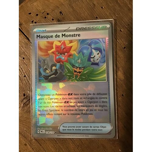 Dresseur Masqué De Monstre Reverse Pokeball 118/131 Série Écarlate Et Violet Évolutions Prismatiques