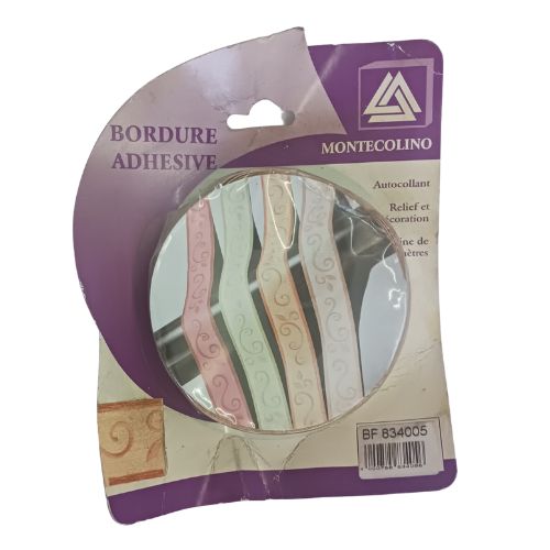 Bordure adhésive relief orangé de 10 mètres