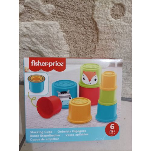 Fisher-Price Huit Gobelets Gigognes Colorés Ornés D Un Animal Jouet Empiler Ou Emboîter Pour Développer La Motricité Fine De Bébé D S 6 Mois Gym46