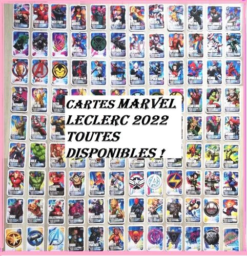 Cartes De L'album * Marvel Leclerc 2022 * Images Au Choix À L'unité Ou En Lot