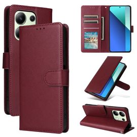 Coque Portefeuille En Cuir Marron Pour Xiaomi Redmi Note 7 (7 Pro) Avec Fente Pour Cartes Et Rabat Magnétique