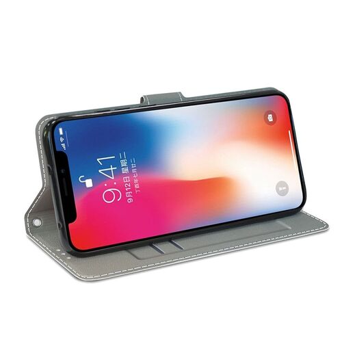 Saturcase Coque Pour Oppo A57 5g 2022 / Reamle V23, Beau Pu Cuir Magnétique Flip Portefeuille Support Porte-Carte Dragonne Protecteur Housse Étui Pour Oppo A57 5g 2022 / Reamle V23 (Dy-3)