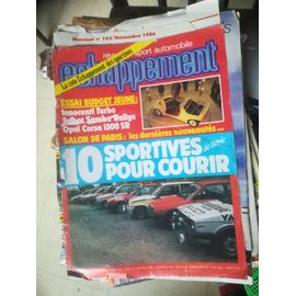 Echappement N°193: Revue Du Sport Automobile. Novembre 1984