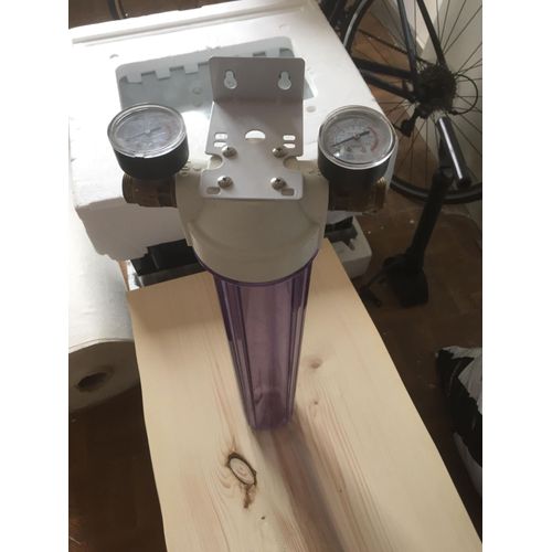 Porte filtre 20" pouce entrée 20/27 avec manomètre