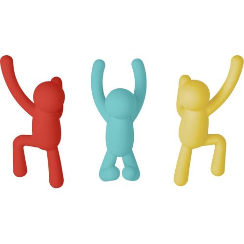 Set de 3 crochets muraux Buddy Multi