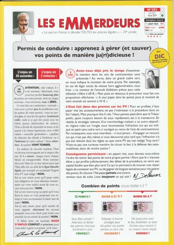 Les Emmerdeurs N° 292 - Août 2019 - Astuces 100% Légales