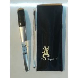 Lot 2 Pinceaux Maquillage Dans Etui Agnès B. 