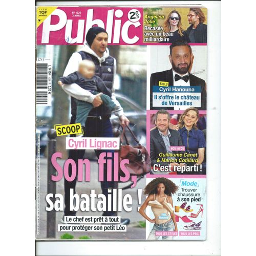 Public 31/03/2023 Cyril Lignac, Angelina Joilie, Cyril Hanouna, Mika, Guillaume Canet & Marion Cotillard, Clémence Botino, Jennifer Lopez, Jennifer Aniston, Sophie Marceau, Bruel, Renaud, Depeche Mode