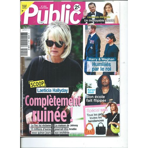 Public 23/09/2022 Laeticia Hallyday, Léonardo Di Caprio, Christophe Dechavanne, Mel C, Eminem, Cathy Guetta, Dany Boon, Bilal Hassani, Adjani, Shakira, Madonna, Sofia Essaïdi, Hélène Rollkès,G. Darmon