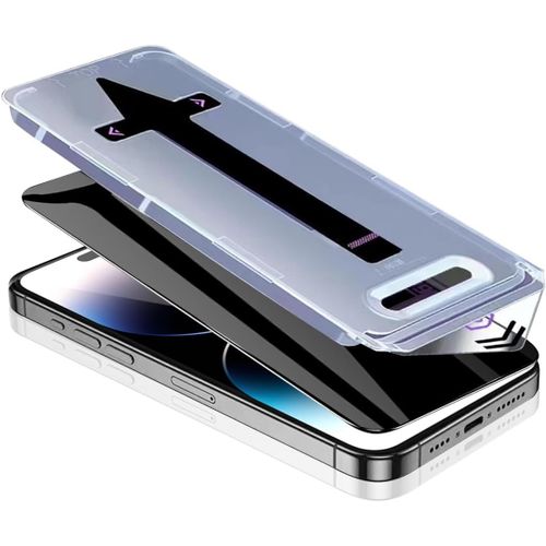 KAL-Verre Trempé Anti-Espion Pour Iphone 14 Pro Film,[Dépoussiérage Automatique] 9H Dureté,Anti-Rayures,Facile À Installer,Sans Bulles Pour Iphone 14 Pro Protection Décran[1 Pièces]