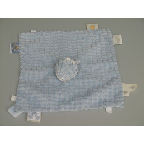 Doudou Crocodile Plat Bleu Noukies Noukie's