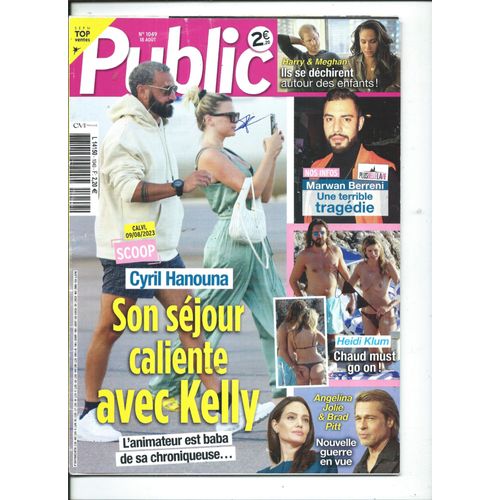 Public 18/08/2023 Hanouna, Heidi Klum & Tom Kaulitz, Shakira, Marwan Berreni, Brad Pitt & Angelina Jolie, Magalie Vaé, Orlando Bloom, Matt Pokora, Bruel, Britney Spears, Julien Doré, Chimène Badi