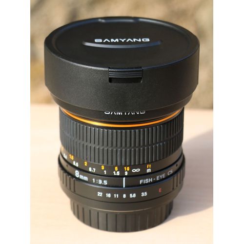 Objectif Fisheye 8mm Samyang pour Canon EOS