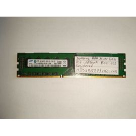 4Gb Mémoire RAM Samsung Server PC3-10600R 1333MHz DDR3 CL9 ECC M393B5273CH0-CH9