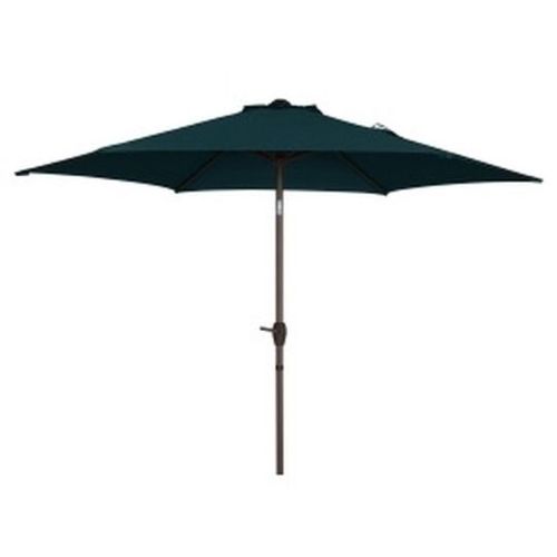 Parasol Inclinable À Manivelle 3m Blanc Sable Déperlant Lagoa Hyba