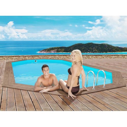Piscine bois " Rio 130" - 5.60 x 3.70 x 1.39 m