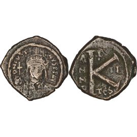 Byzance - Demi Follis - Justin Ii - 567 Ad - Grand K - Thessalonique - 5.75 G. - Bc.365 - 24-409
