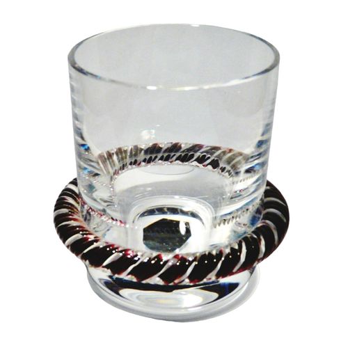 Verre Cristal De Saint Louis Cerclé Canne