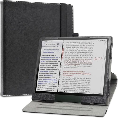 Pour Boox Tablet Note Air 3 C,Slim Pu Cuir Etui Et Pliable Stand Folio Coque Couverture Pour Boox Tablet Note Air 3 C 10,3 Pouces Epaper Tablette,Noir