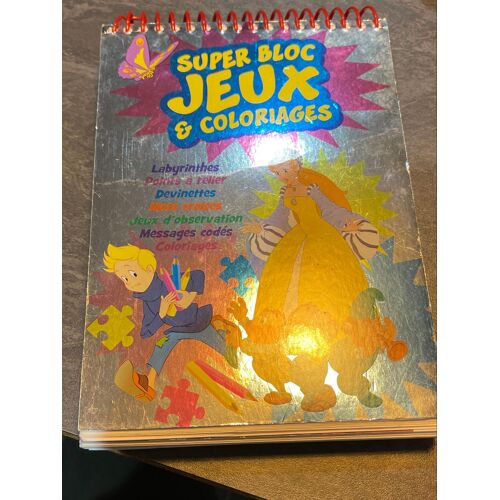 Livre Jeunesse Super Bloc Note Jeux Coloriages