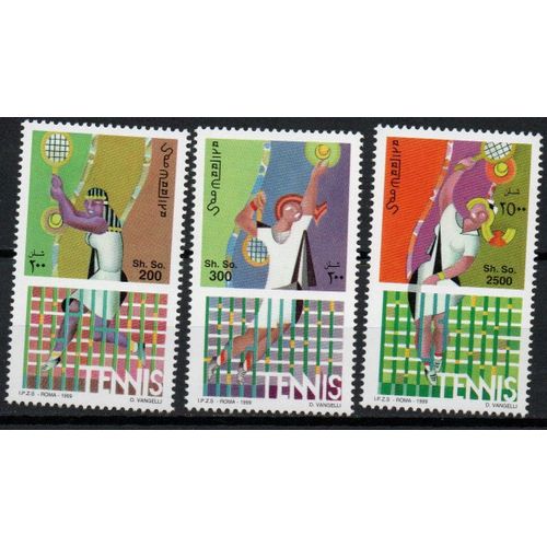Somalie Timbres Tennis 1999