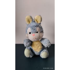 Vintage Lapin Nounours Bleu Et Jaune Et Blanc
