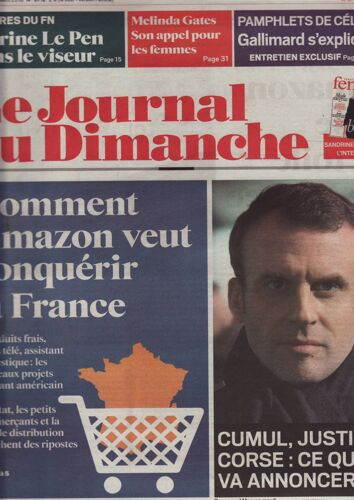 Le Journal Du Dimanche / 04-03-2018 N°3712 : Peter Knapp (1p) - Eddy De Pretto (3/4p)
