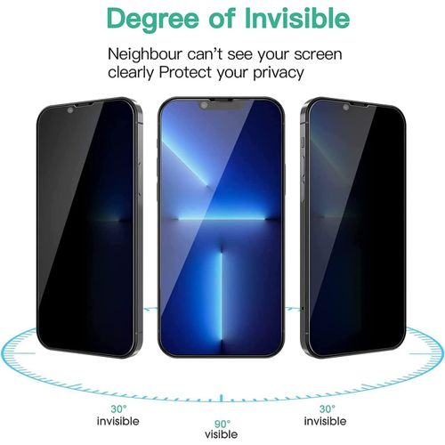 Anti-Espion Verre Trempé Pour Xiaomi Redmi Note 13 Pro 5g, [2 Pièces] Anti-Spy Privacy Film Protection Vitre 3d Couverture Complète 9h Ultra Résistant Écran Privé Protecteur