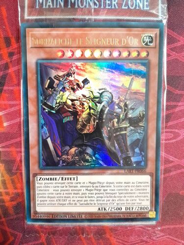 Yu Gi Oh Lart Fr066 Surnaliche Le Seigneur D'or Ultra Rare Scellé