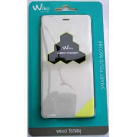 Housse Smart Folio White Wi-Cube Pour Wiko Tommy