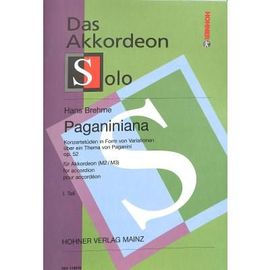 Hans Brehme : Paganiniana Opus 52 Vol 1 - Hohner Verlag Mainz