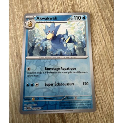 Pokemon Akwakwak 055 / 165 Reverse