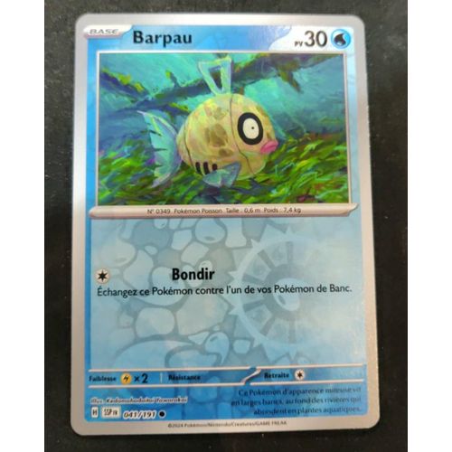 Pokémon Barpau Reverse 041 / 191 Ev8 Etincelles Déferlantes