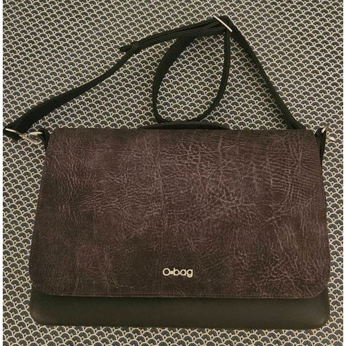 Cartable O'BAG Homme avec rabat en cuir véritable