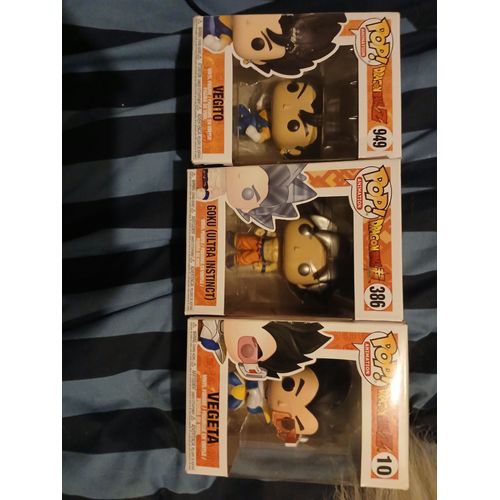 Les Figurines Pop Dragon Ball Z, Vegeta, Vegito And Goku Ultra Instinct.