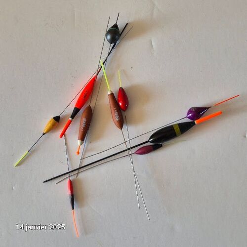 Lot De 10 Flotteurs Pour La Friture, La Pêche Aux Poissons De Tailles Moyennes