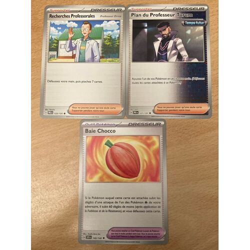 (598) Recherches Professorales + Plan Du Professeur Turum + Baie Chocco (Pokemon) 
