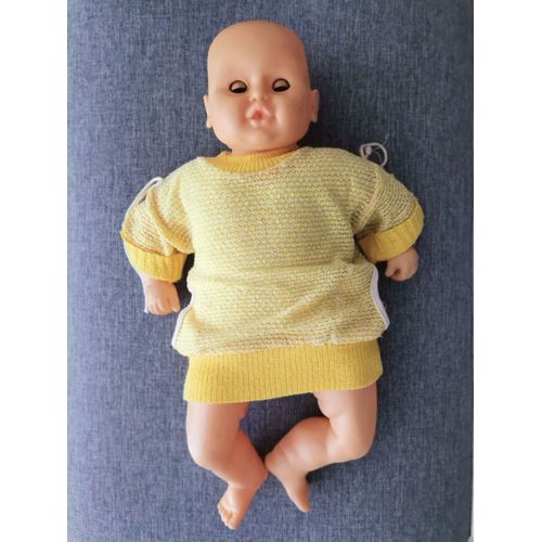 Bébé Poupon Vintage Corps Tissu 53 Cm